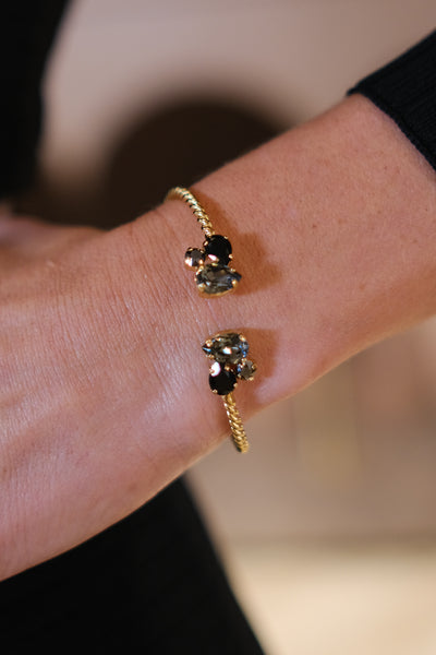 Alisia Bracelet Gold Black Combo