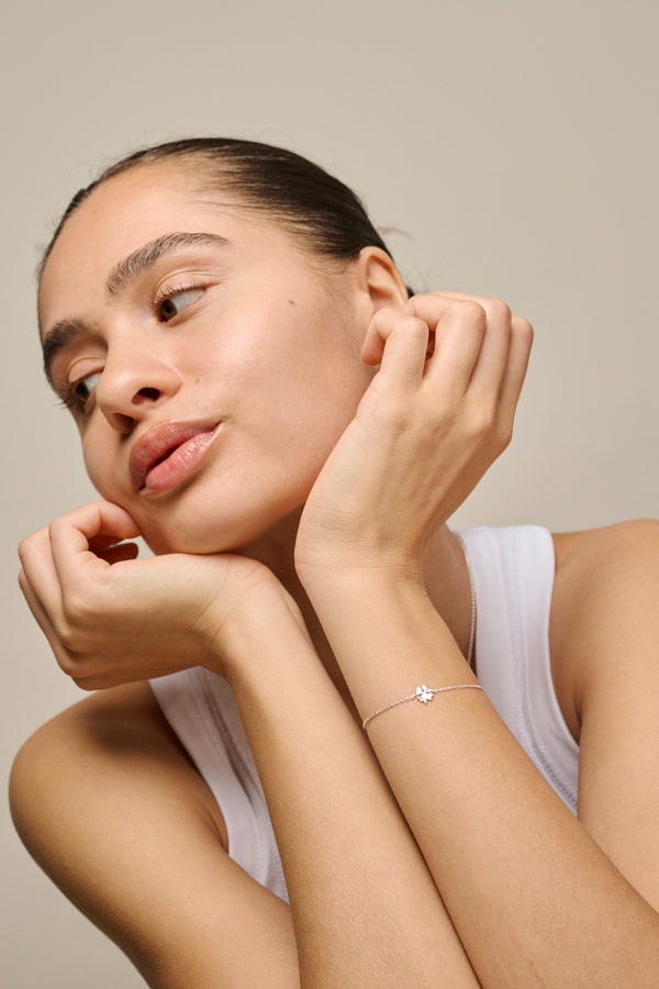 Bracelet Four-Leaf Clover Silver
