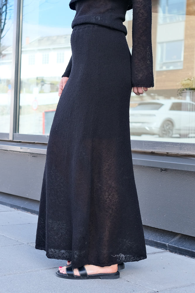 Meline Boucle Skirt Black