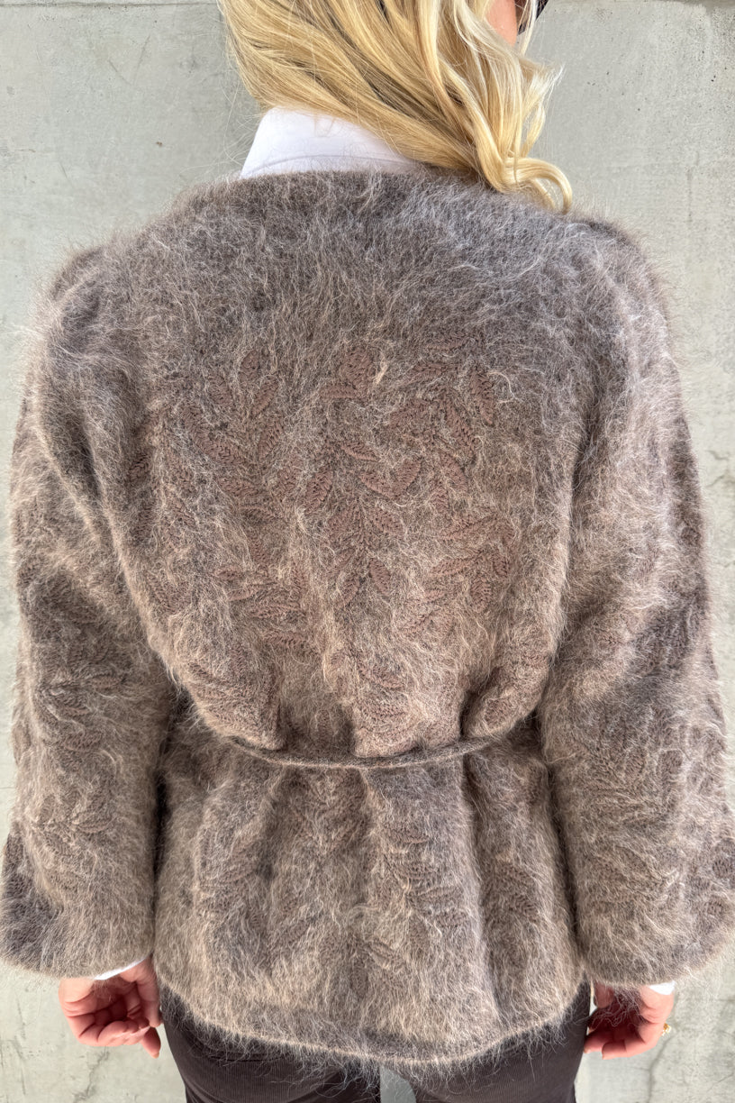 Fiola Chunky Cardigan Brown