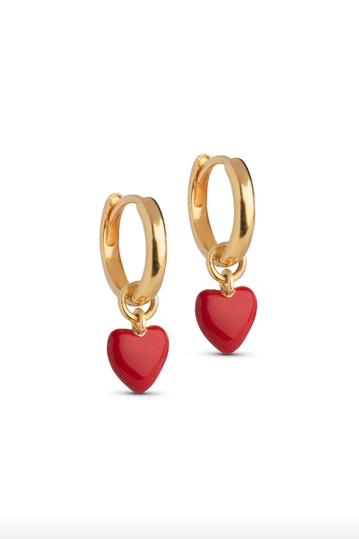 Hoops Amore Red Gold