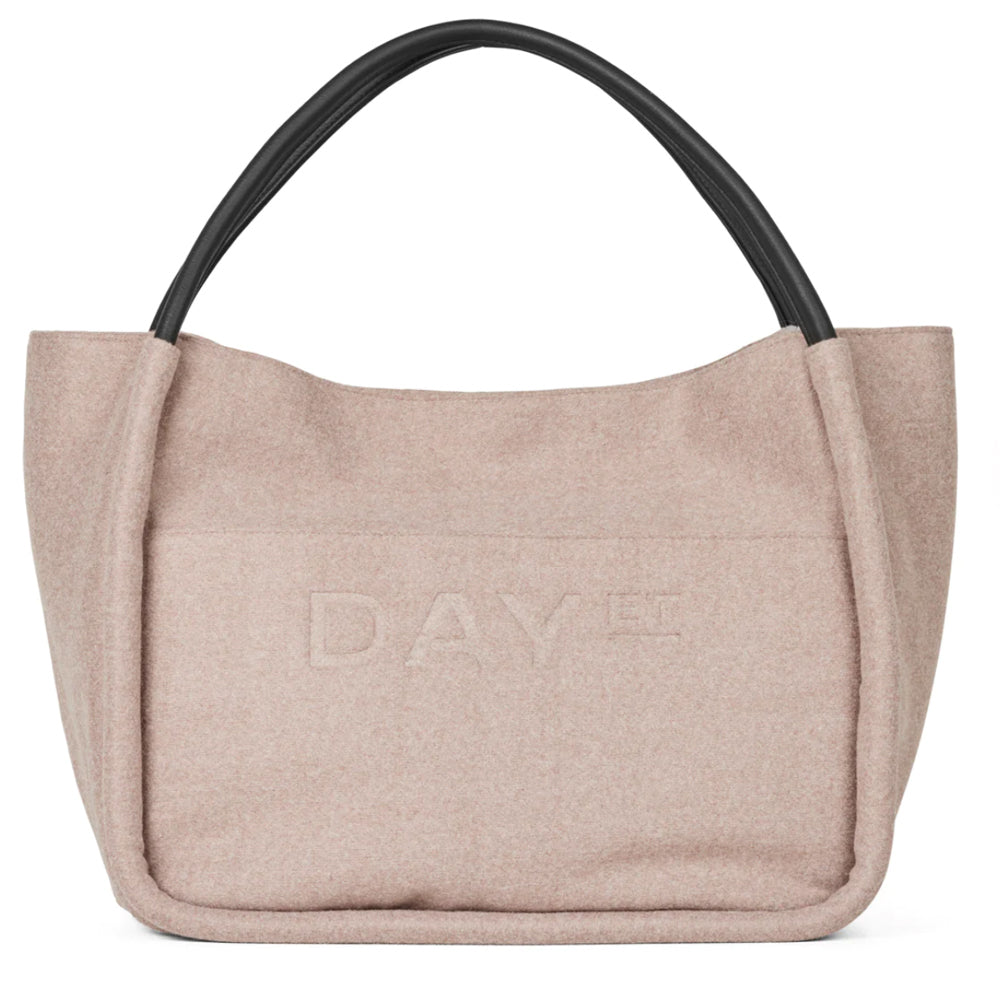 Woolen Small Shopper Taupe Melange