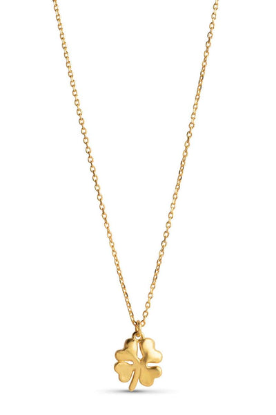 Necklace Organic Clover Gold