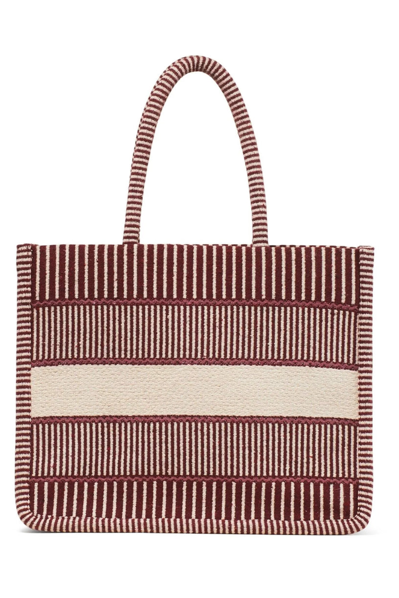 Porto Large Burgundy Stripe