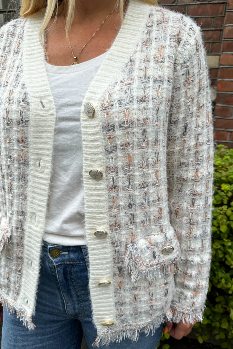 Jimena Cardigan Ivory