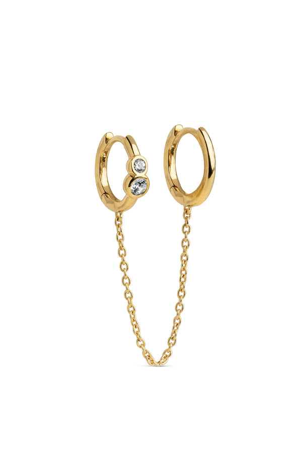 Hoops Nova Chain One Pierce Gold