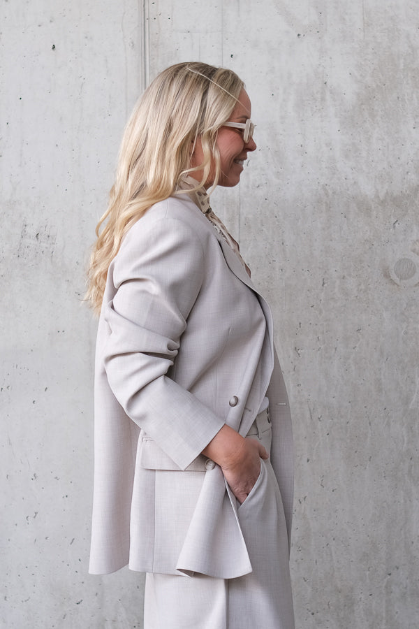 Frida Blazer Silver Sand