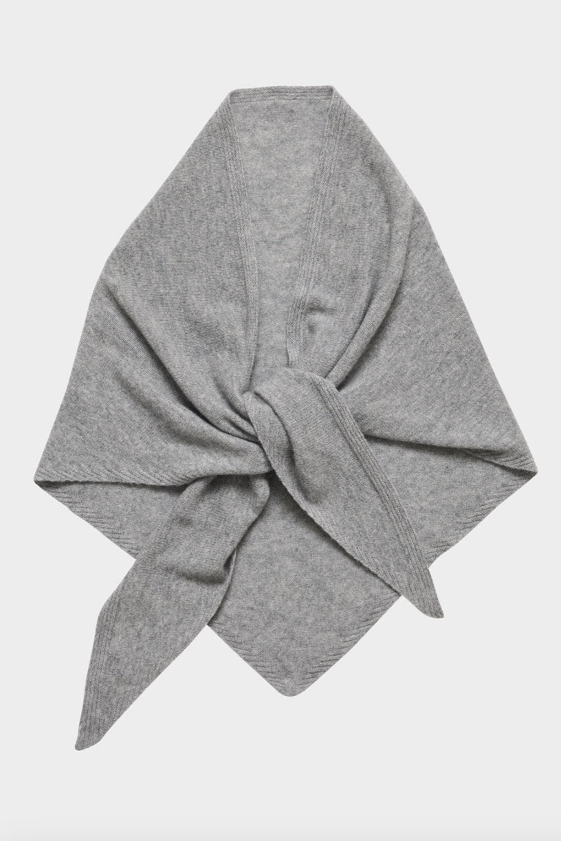 Mira Wool Cash Scarf Grey Melange