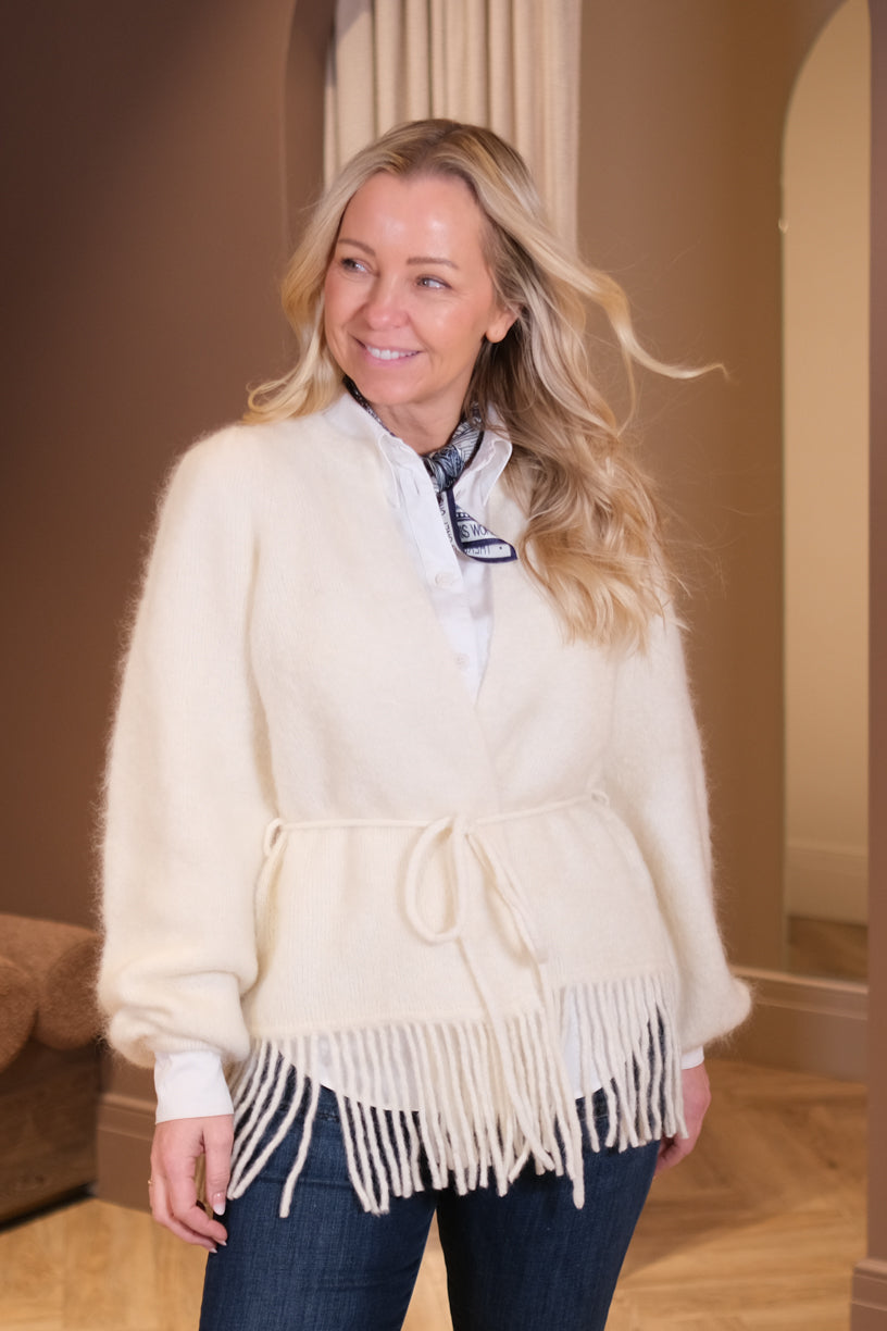 Fidele Chunky Cardigan Bright White