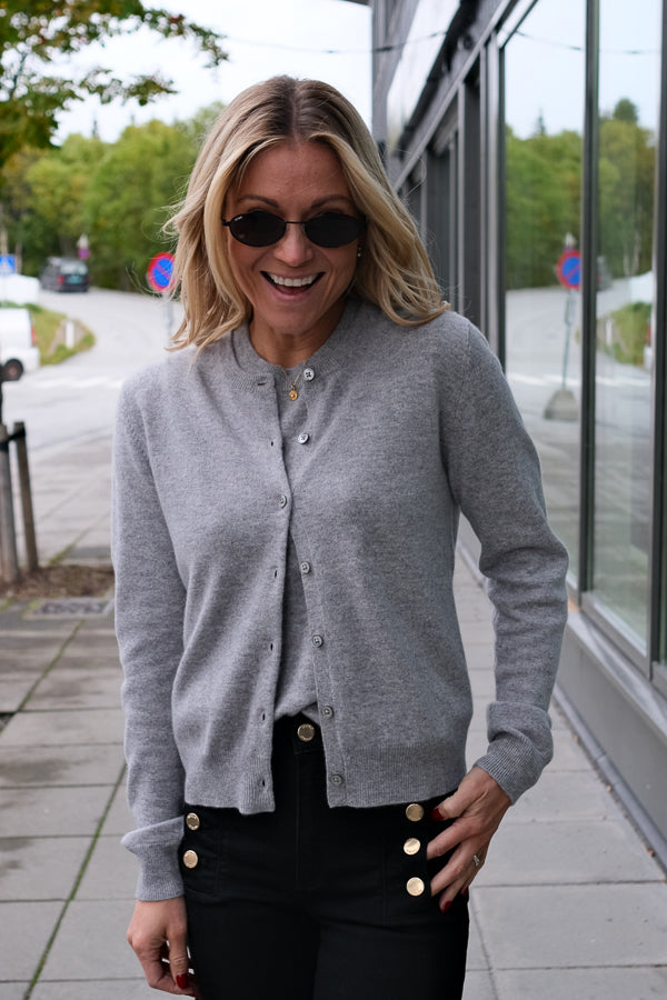 Judith Knit Cardigan Grey