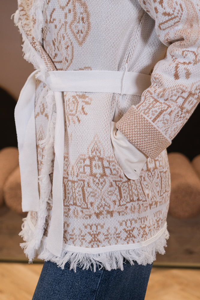 Capri Cardigan Short Beige