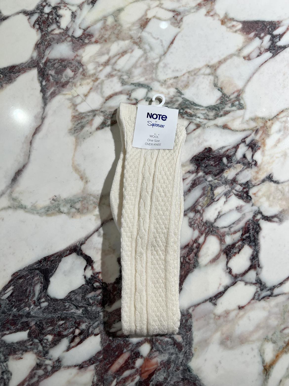 Nikkers Strømper Over Knee Offwhite