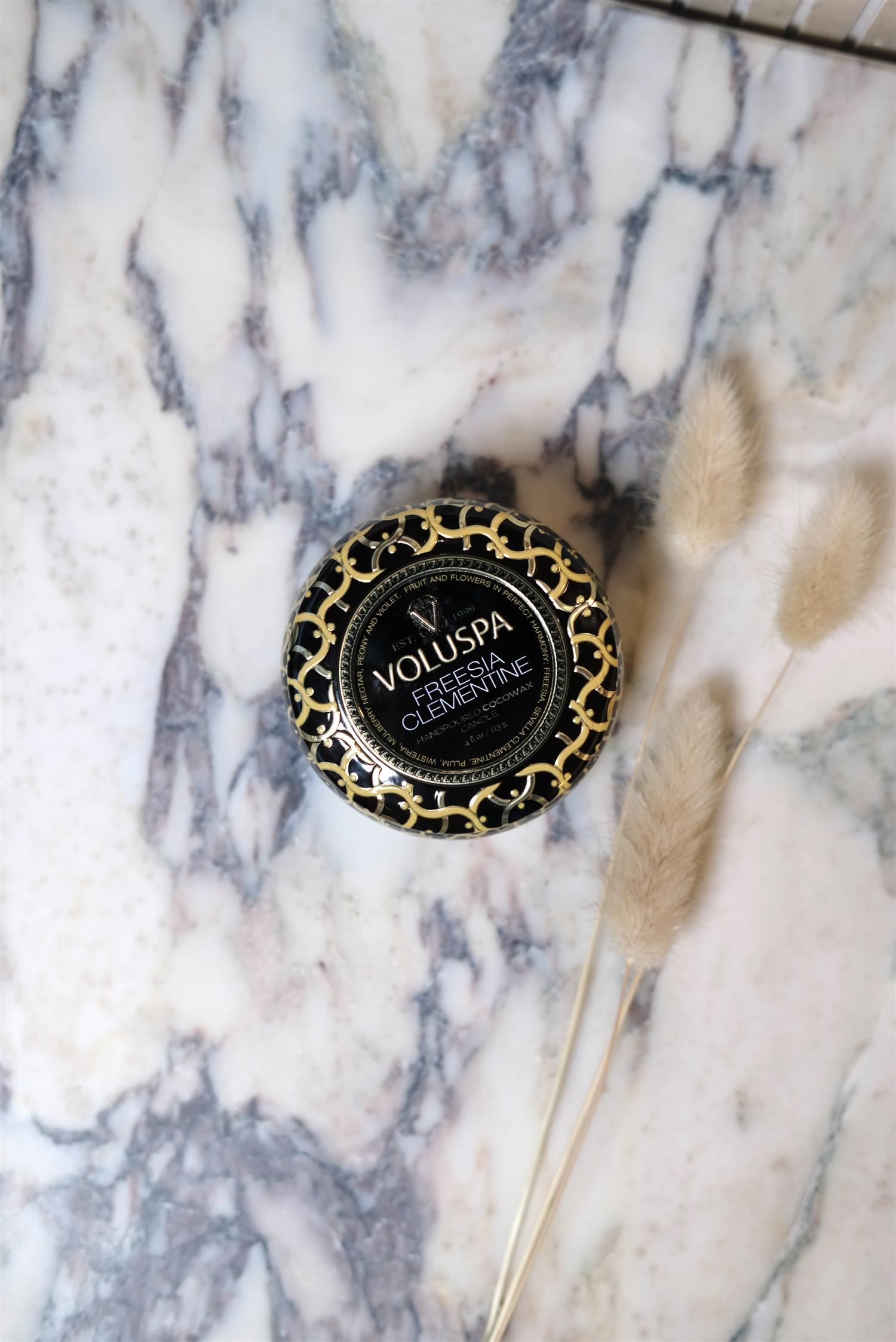 Freesia Clementine Mini Tin Candle 25tim