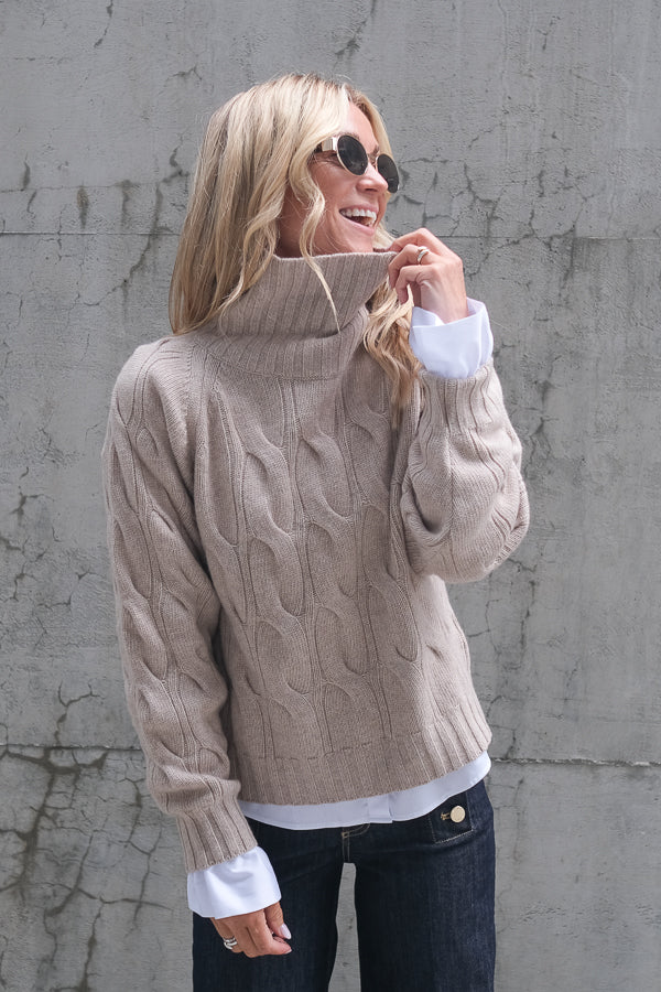 Cosima Sweater Beige Melange