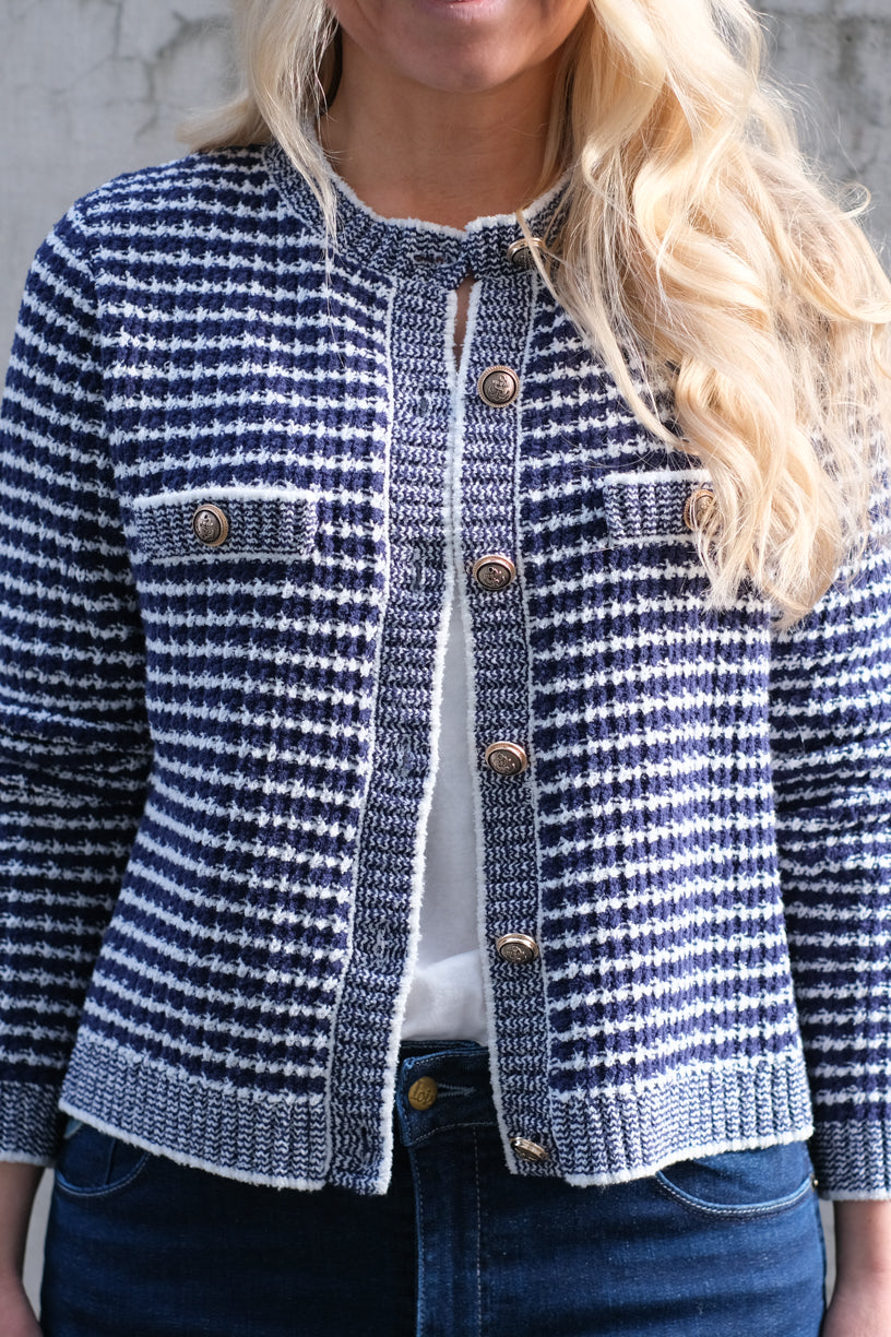 Gabarel Cardigan Bleu Nuit