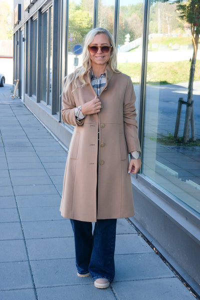 Cashmere Coat Light Camel