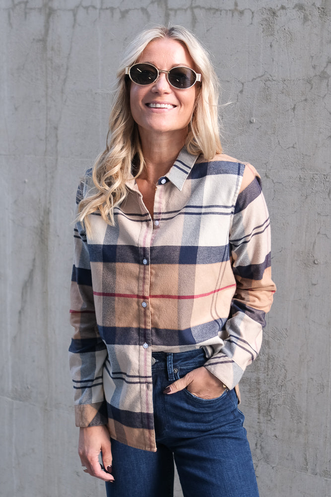 Anna Shirt Hessian Tartan