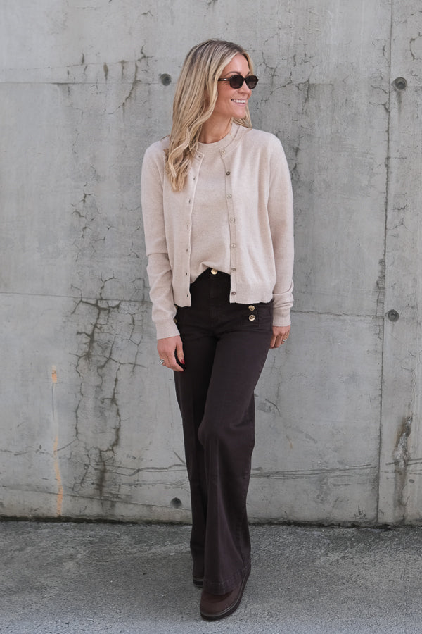 Judith Knit Cardigan Beige