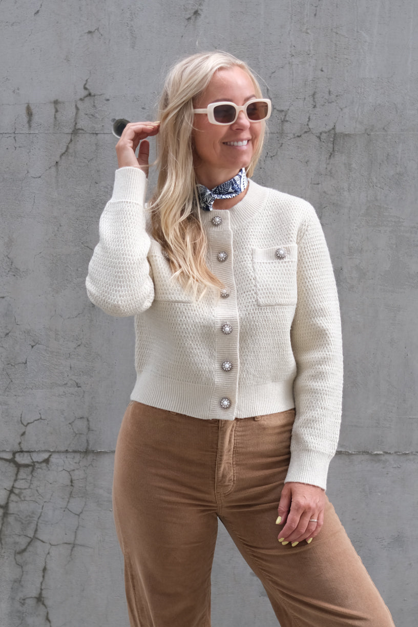 Gabor Cardigan Blanc Casse