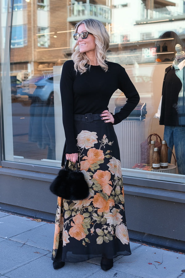 Organza Skirt Midnight Field