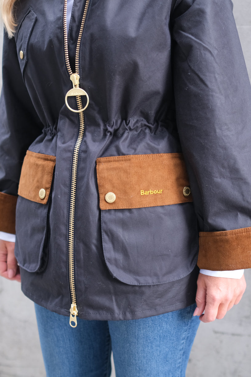 Treeton Wax Jacket Navy
