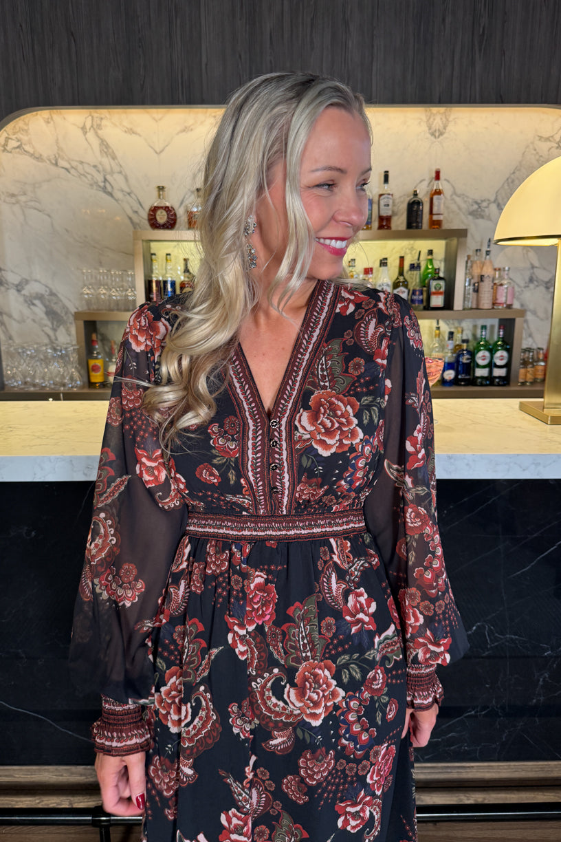 Paytin Long Dress Black