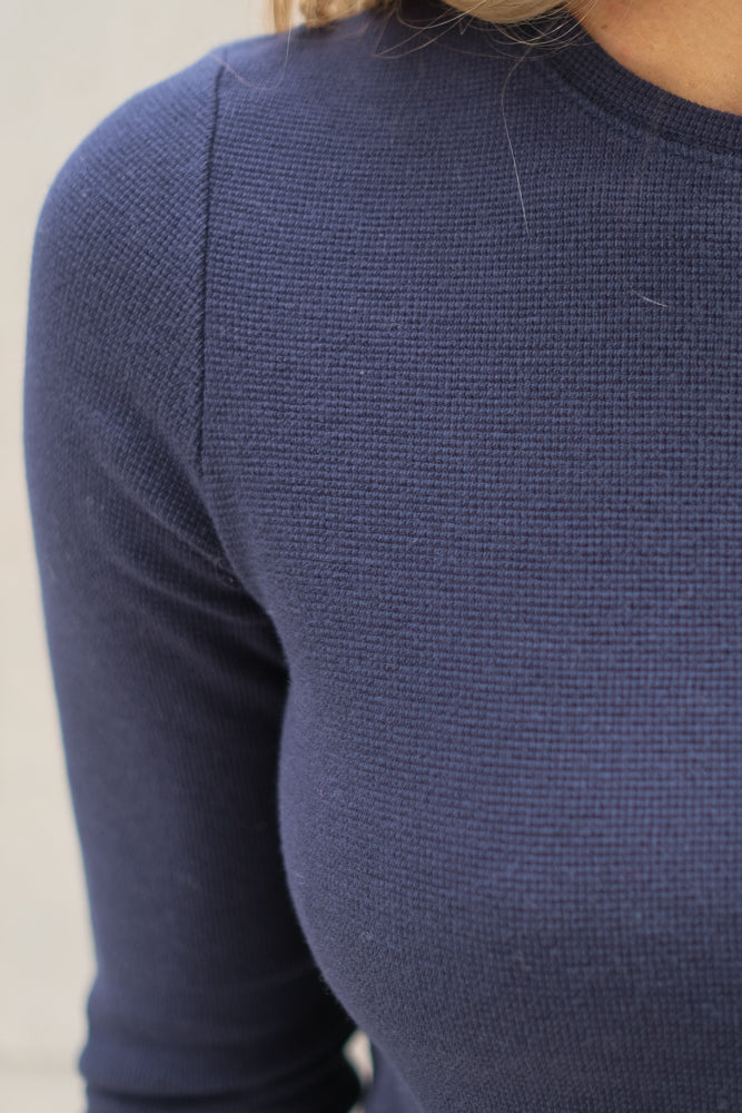 Bells Soft Waffle Shirt Dark Navy