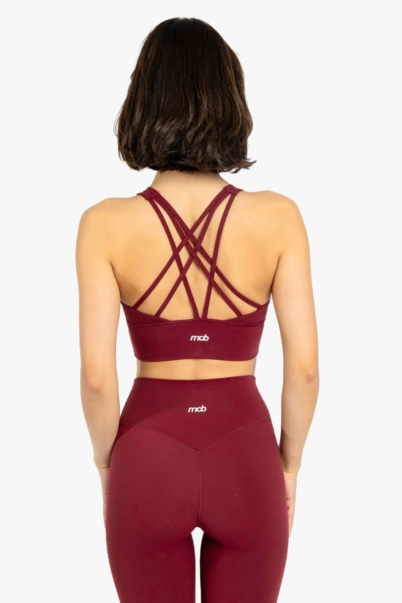 Flare Tights Burgundy