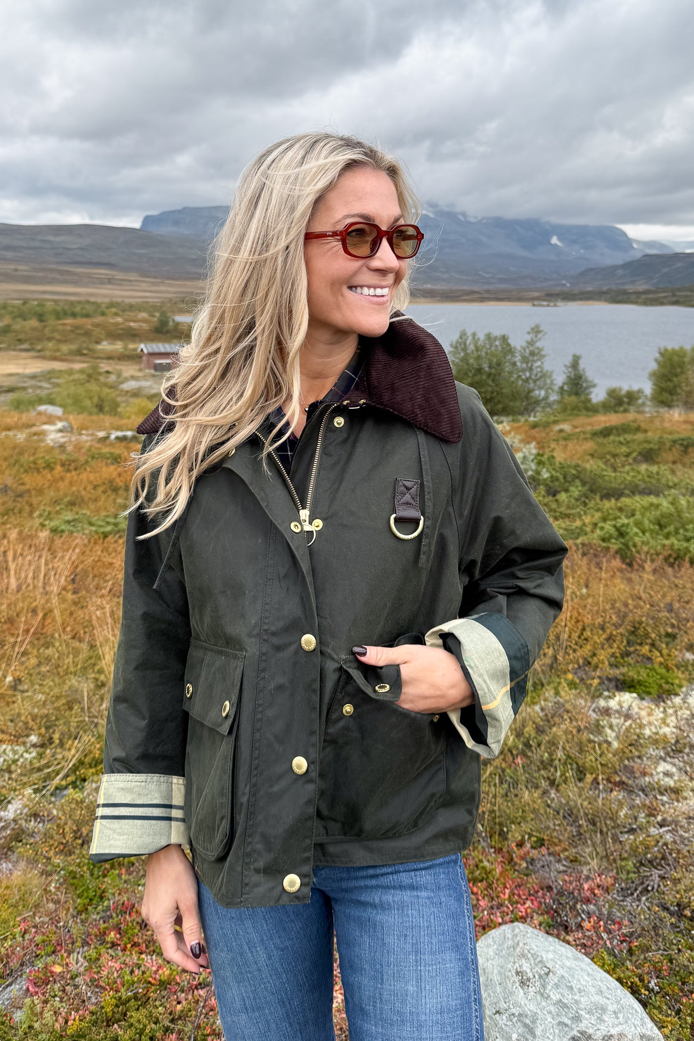 Reighton Wax Jacket Olive