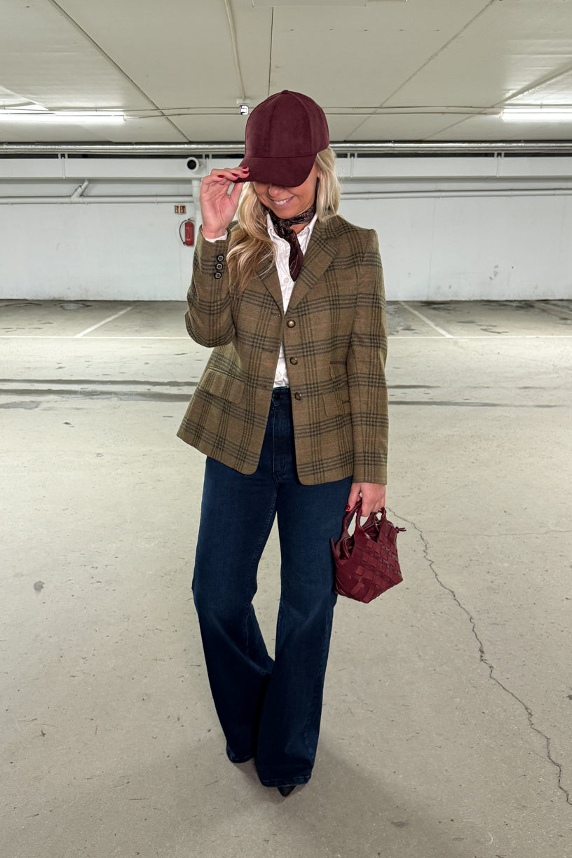 Carlby Tailored Jacket Dark Moss