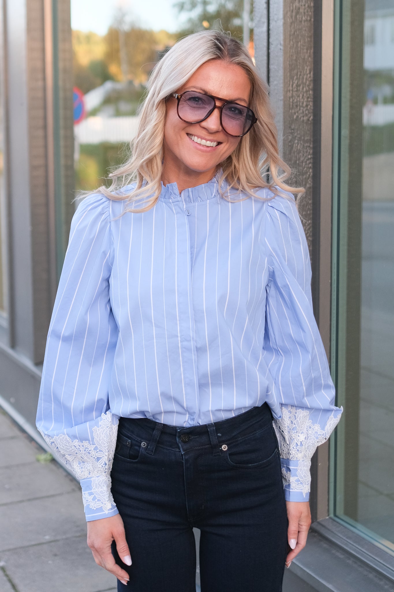 Liw Shirt Blue Striped