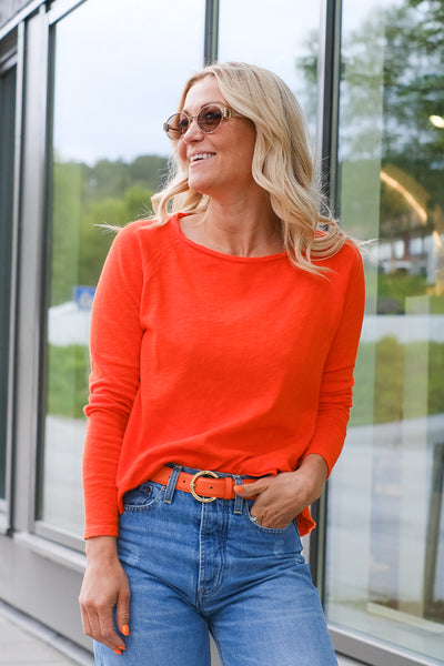 Sonoma Longsleeve O-Neck Orange Vintage