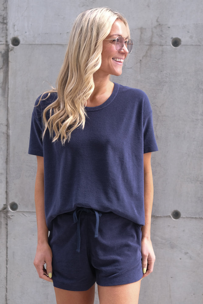 Monet Terry Shirt Dark Navy