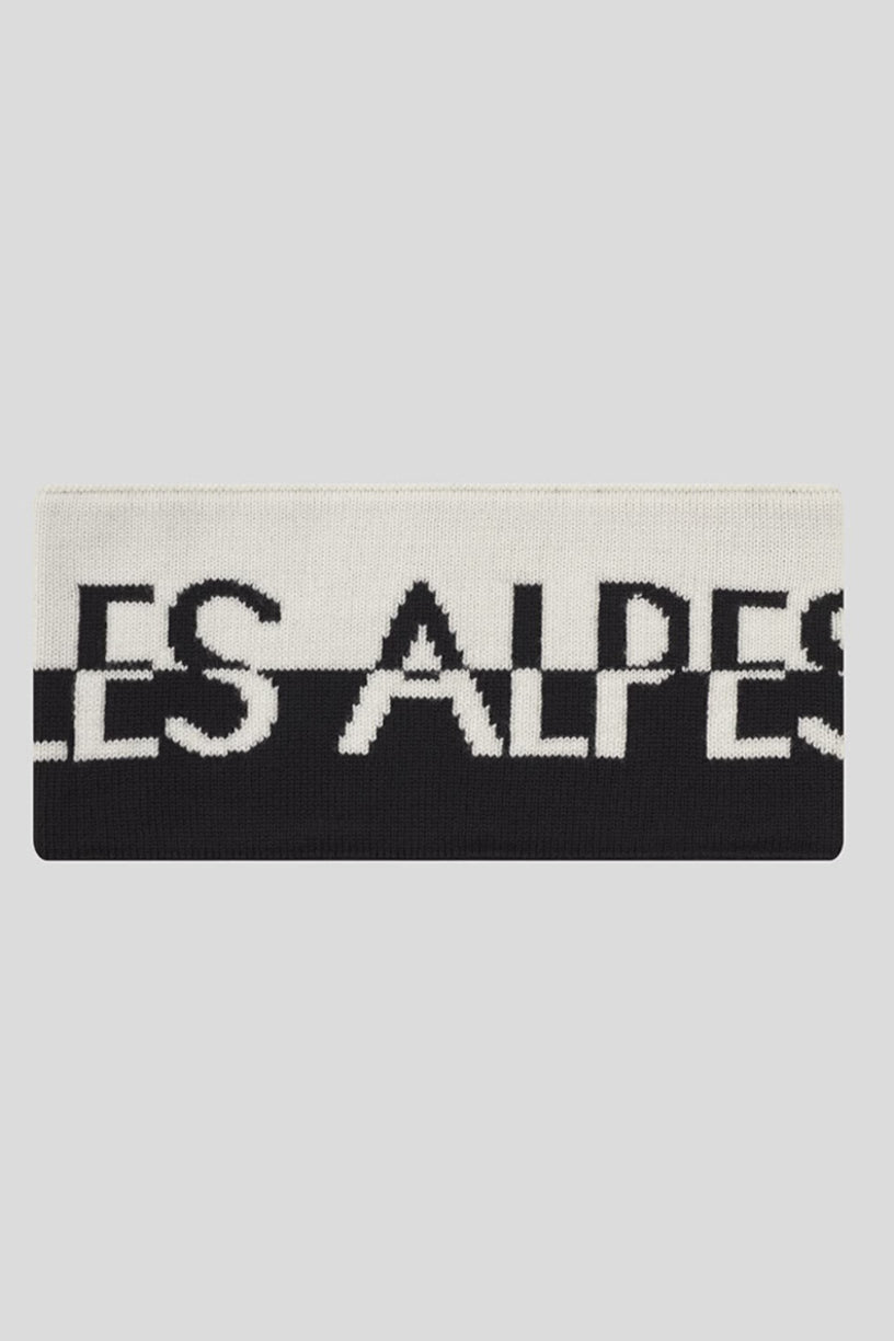 Les Alpes Headband Black And White