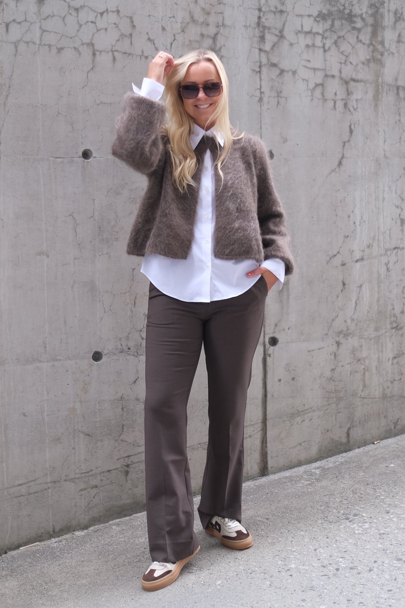 Amelia Chunky Cardigan Brown
