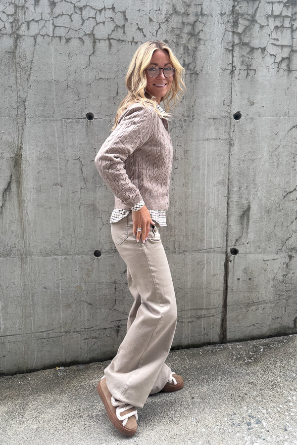 Giudith Pants Denim Taupe