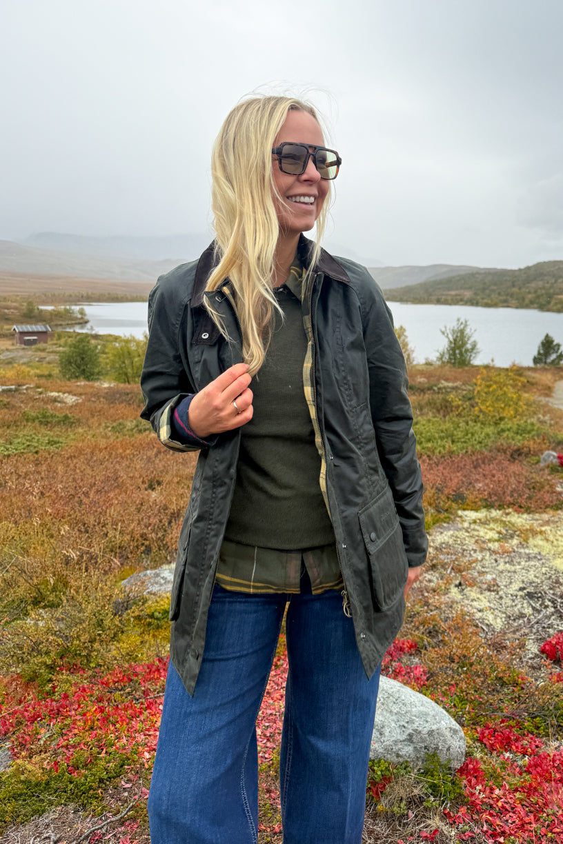 Beadnell Wax Jacket Sage