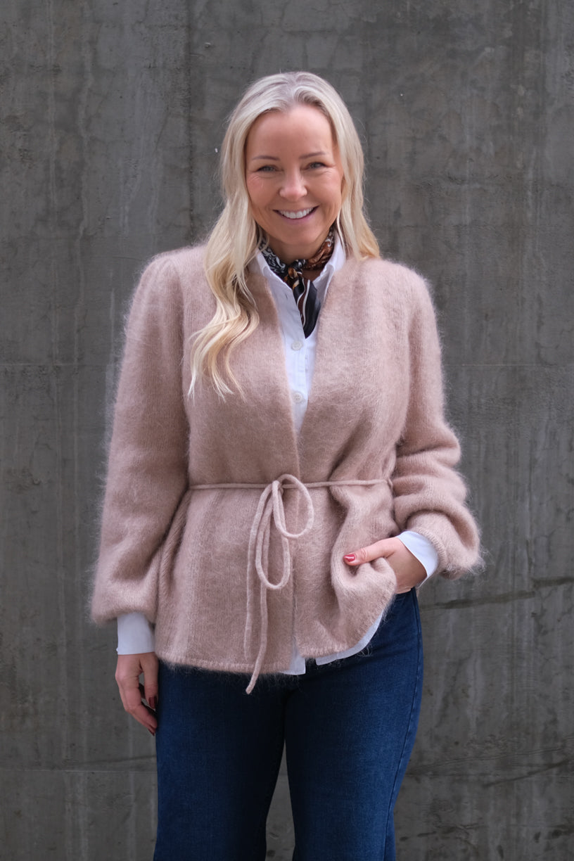 Fredrikke Chunky Cardigan Hazel Beige