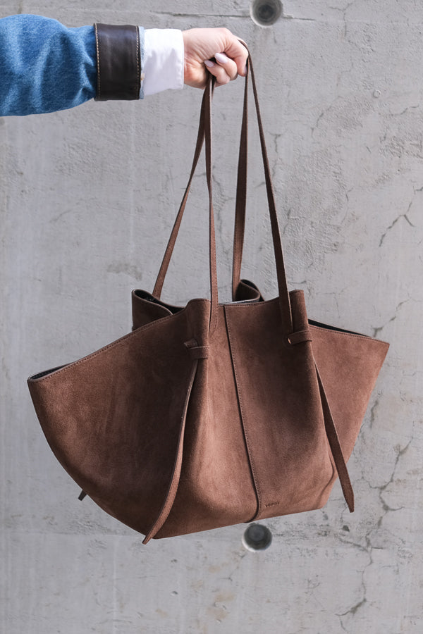 Large Mochi Chocolate Suede