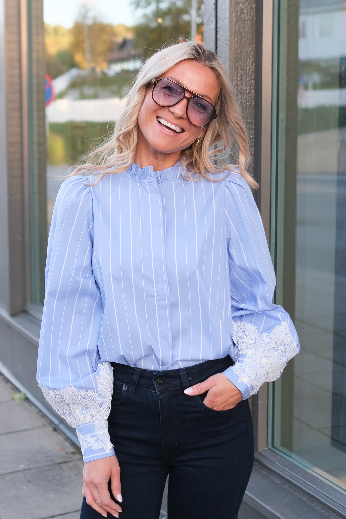 Liw Shirt Blue Striped