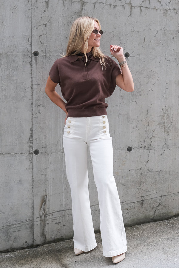 Claro Knit SS Polo Carafe