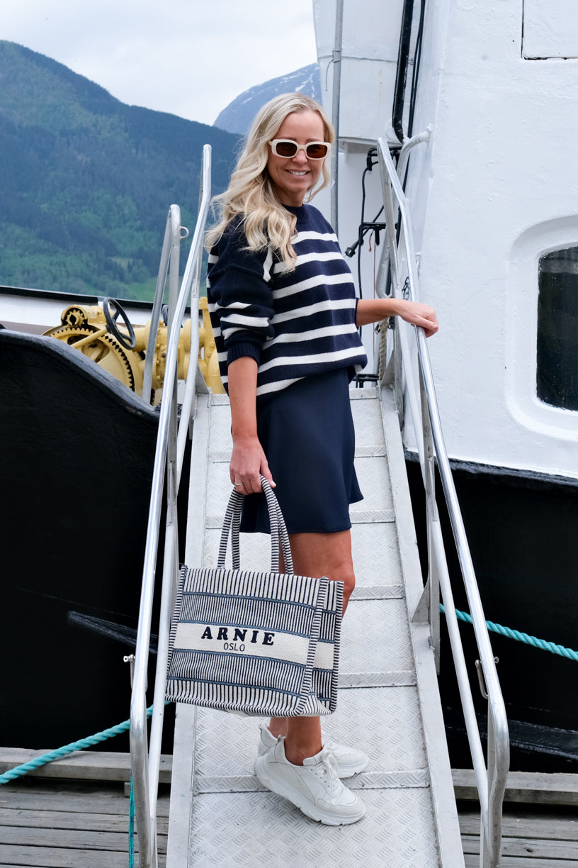 Porto Medium Bag Blue Stripe