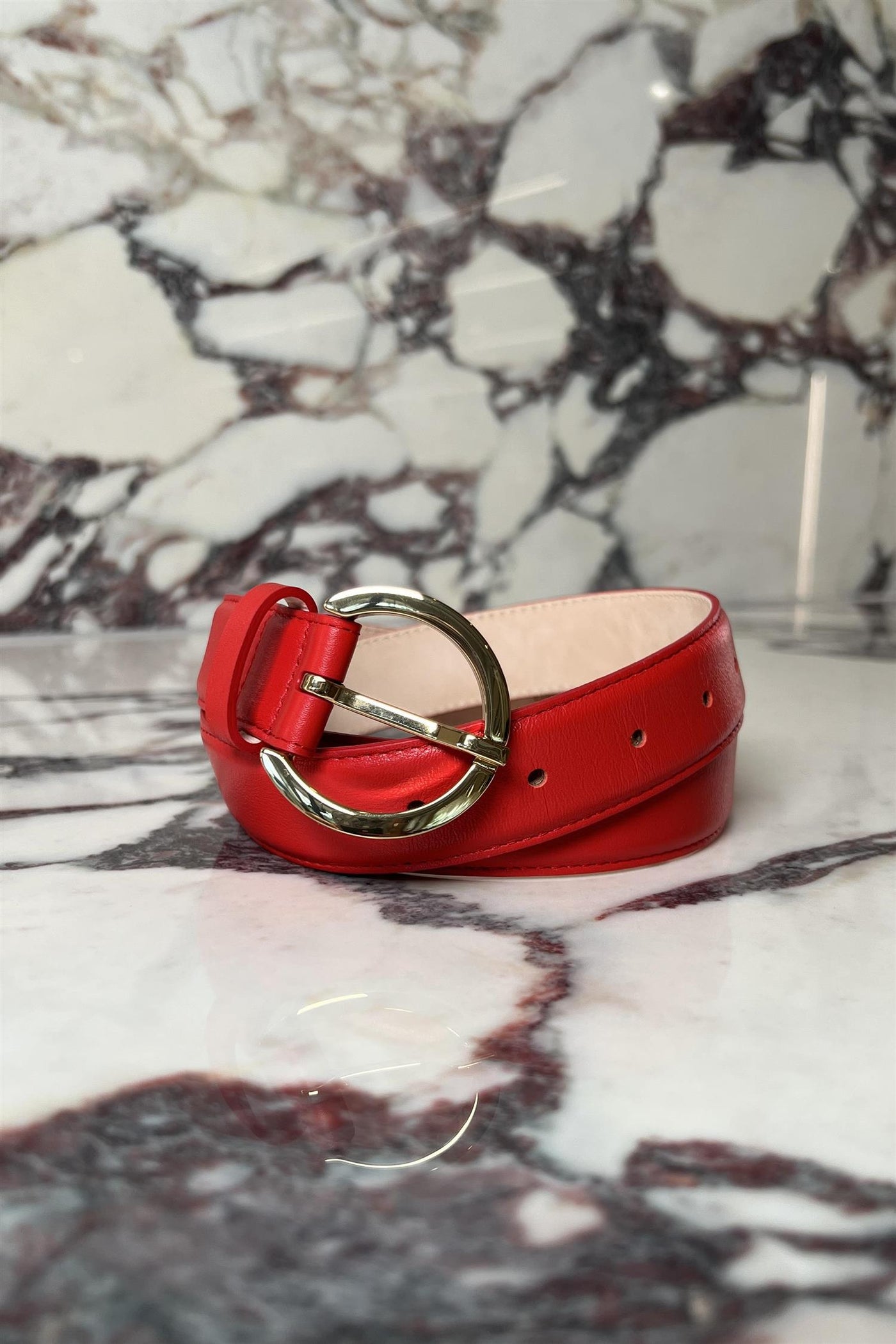 Woman's Belt 91339G Rouge