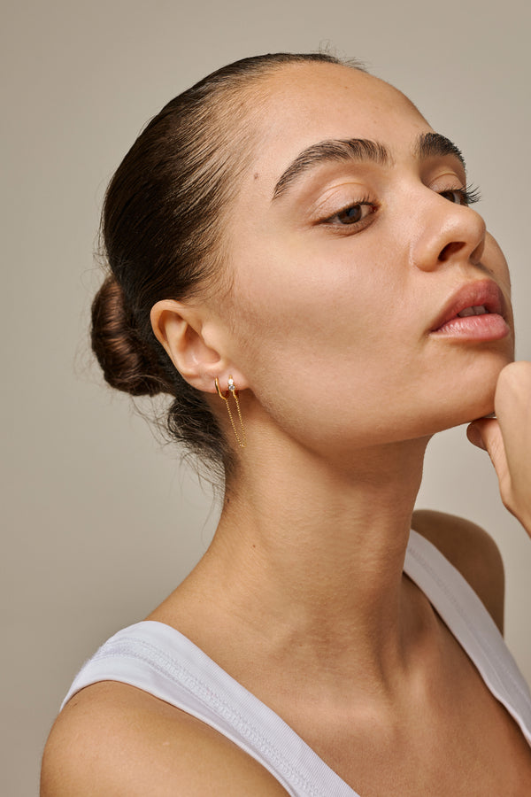 Hoops Nova Chain One Pierce Gold