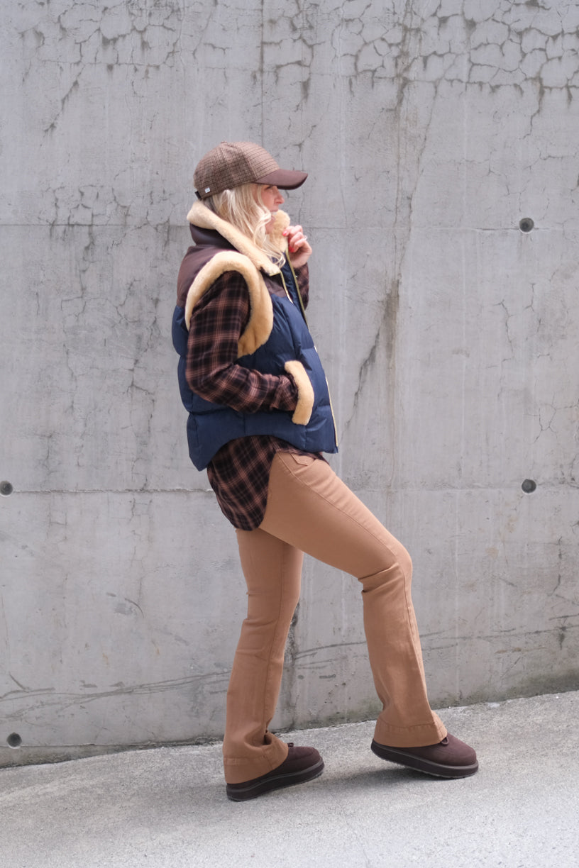 Aya Bodywarmer Raw Denim