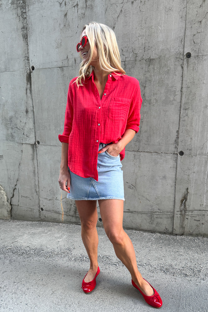 Ellis Shirt Cherry