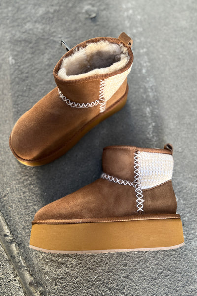 Stinger Knit Platform Chestnut