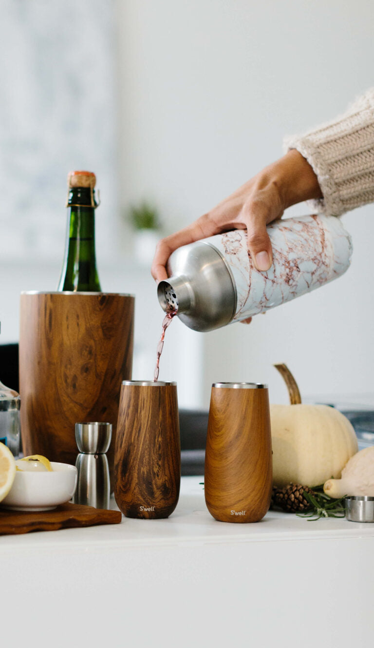 Champagne Flute Teakwood 177ml
