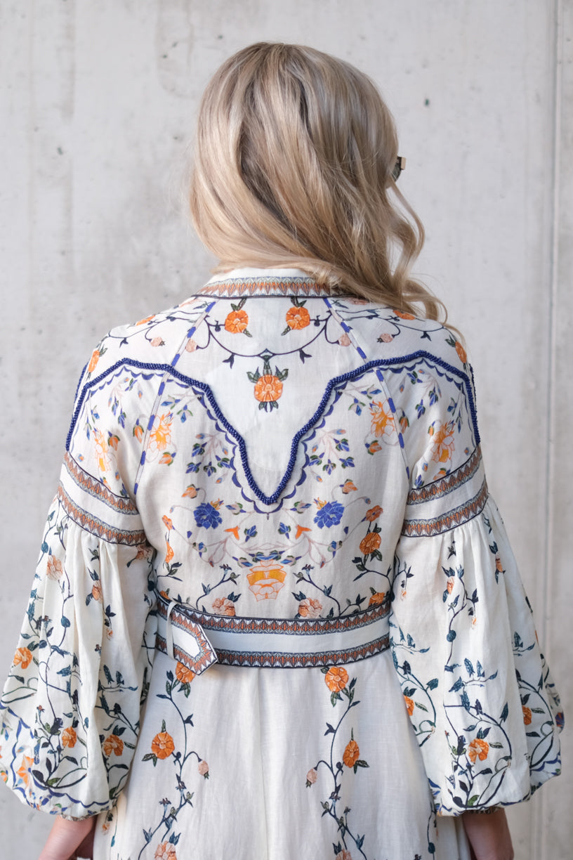 Flora Danica Long Dress Vanilla
