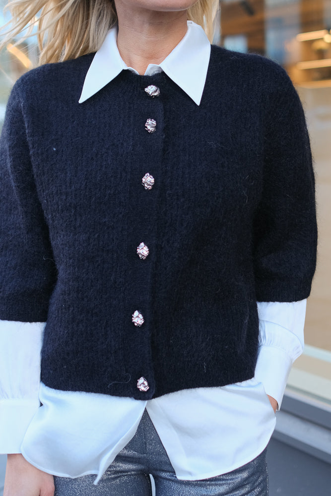 Andria Knit Cardigan Black